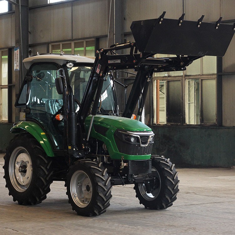 70HP Cab Tractor with Front Loader – Synchro Shuttle & Powerful Hydraulics for Versatile Farming factory